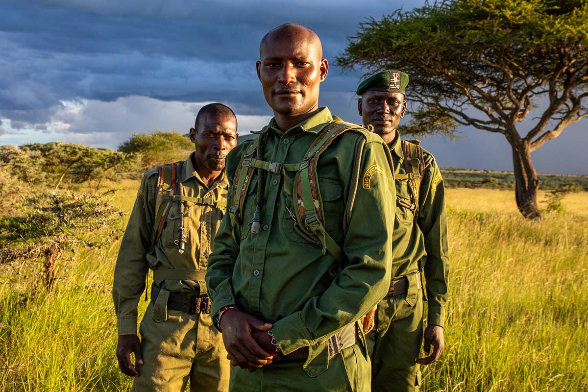 250725 LR Constable Kioko Mulwa Constable Nkidaa Tonkoi Constable Lenku Turere Joshua Clay Landscape