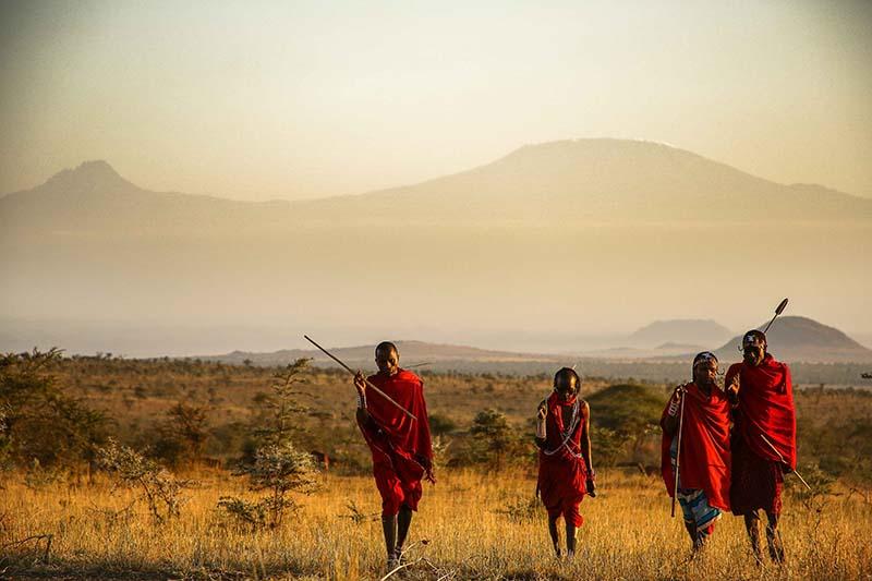 Tying the Shuka - Gallery - Maasai Warrior Training, Kenya